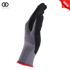 3 Pairs Work Gloves L-Size MicroFoam Nitrile Coated Knit Nylon Gloves