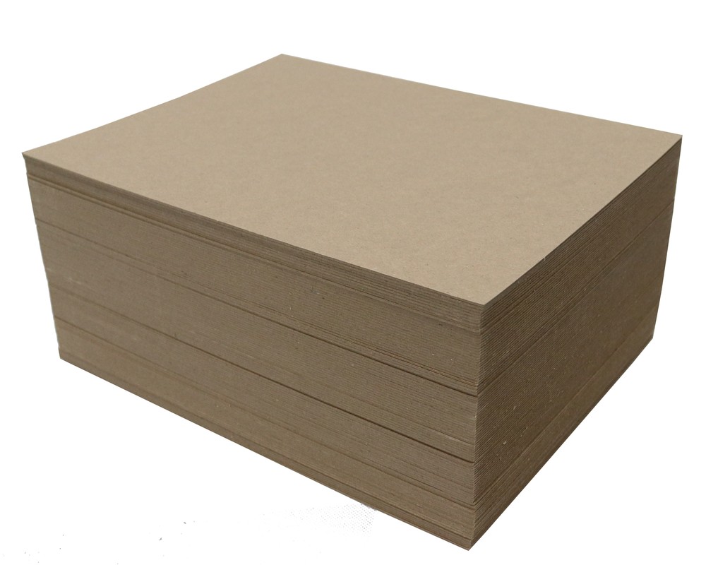 100 Sheets Chipboard 8.5 x 11 inch – 50pt Heavy Weight Brown Kraft Cardboard