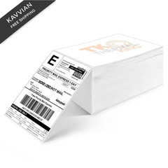 TK Thermal King, 4″ x 6″ 1 Stack Fanfold Direct 500 Labels, White