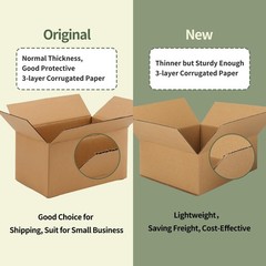 7x7x7 Shipping Boxes for Small Business, 25 Packs Corrugated Cardboard Boxes …