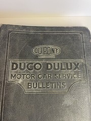 Vintage DU Pont DUCO DULUX Motor Car Service Bulletins Binder Nash Motors USA