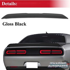 Rear Spoiler Wing 2015-2023 Dodge Challenger Gloss Black ABS OEM No Camera Hole