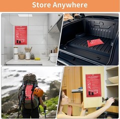 Emergency Fire Blanket Fire Suppression Blanket for Home and Kitchen Fiberglass