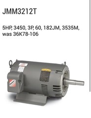 Baldor Reliance Industrial Motor 5HP, 208-230/460 Volts, 3450 RPM, 13-12.2/6.1 A