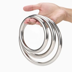 Stainless Steel Round Rings Heavy Duty Solid Metal O Ring Welded Smooth 15~150mm
