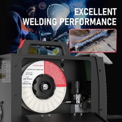 .030 Inch Flux Core Welding Wire, 10lb Strong ABS Spool for Clean Welds