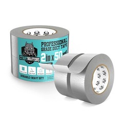 2 Rolls of 50 Yards Grey Duct Tape Heavy Duty Version, 2in x 100 Yards Total