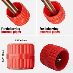 SHALL 4-Piece Tubing Cutter Set, 1/4” to 2”OD Heavy Duty Copper Pipe Cutter, 1