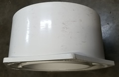 Charlotte PVC 107-12X8 Bushing 12 in Spigot x 8 in Hub PVC DWV LD Flush Bushing