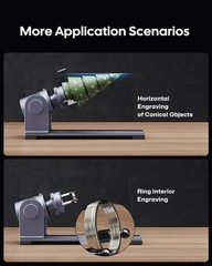 Laser Rotary Roller Accessory For LaserPecker LP2Plus/LP4/LP5/LX2,Rings/Bottles