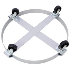 2PCS 55 Gal Drum Dolly Heavy Duty Barrel Cart 1000lbs with Swivel Casters