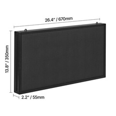 VEVOR 27″x14″ Programmable LED Sign Scrolling Display Board P5 Full Color