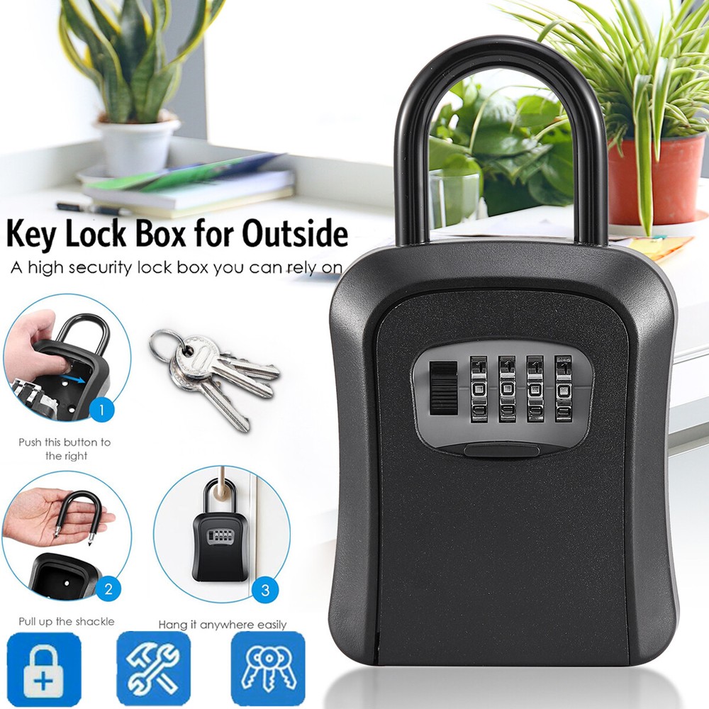 Key Storage Lock Real Estate Lock Box Realtor Guard Combination Over knob US