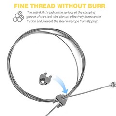 10 Pcs Stainless Steel Cable Clips Wire Rope Fastening Clamps Rigging