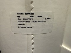 (6) Rolls of Genuine ZEBRA (4″ x 3″) Thermal Labels 890 Count Per Roll 2000T