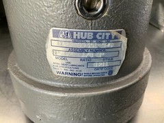 Hub City SP1/4 1/8SP U.S. Bottlers Gear Reducer