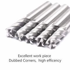 5x 1/4″ 4-Flute HSS End Mill –Spiral Straight Shank CNC Router Bits for Metal US