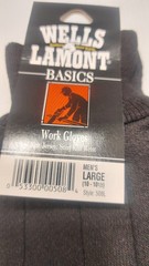 Lot of 6 Wells Lamont Large Brown Jersey Work Gloves Protective Knit Wrist
