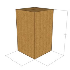 7x7x12 Tall Corrugated Shipping Boxes 32 ECT Single-Wall, 100/Pack