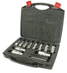Steel Dragon Tools® 13pc. High Speed Steel HSS Annular Cutter Kit 1″ Depth