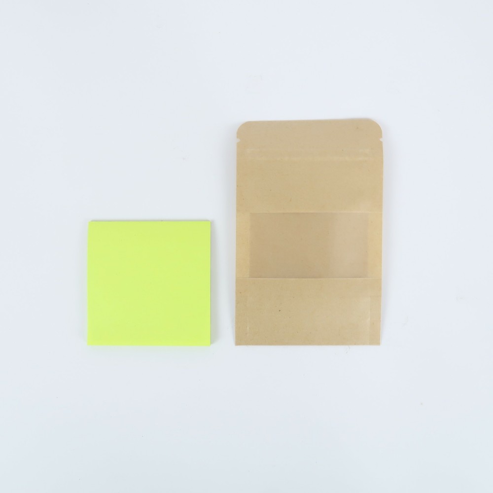 New Brown Kraft Stand Up Zip Seal Resealable Bags w. Clear Window Variety Sizes