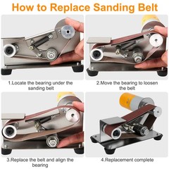 35x 1.18×13″ Sanding Belts 80-1000Grit Air File Belt Sander Sandpaper for Metal