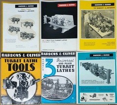 Milling Machinery & Tools Bardons & Oliver Inc Lathes 6 Brochure Lot W Catalog