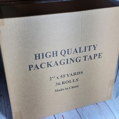 36 Rolls Clear Packing Tape 2.2 Mil Box Shipping Packaging 2″ x 55 Yards 165 FT