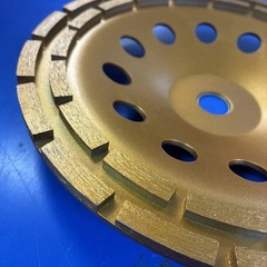 KSEIBI 9-Inch Diamond Cup Grinding Wheel, Double Row Grinder #644043