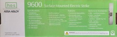 HES 9600 BSP Surface Mounted Electric Strike BSP BLACK New 12/24V ASSA Abloy