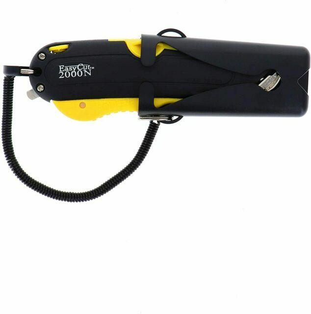 Easy Cut Safety Box Cutter Knife Easycut tool for work cutting – Yellow 2000N