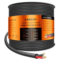 100FT Stranded 16 AWG Electrical Wire – High Conductivity & Moisture Resistant