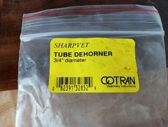 Livestock Supplies Tube Dehorner Dehorner Tool Wood Handle, Tube Sz 3/4″