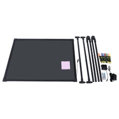 LED Message Board Sign Illuminated Neon Erasable Menu Board Adjustable Height