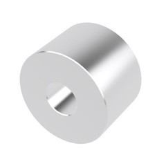Aluminum Spacer 3/4″ OD x 1/4″ ID x Choose Your Length, Round Spacer Unthread…