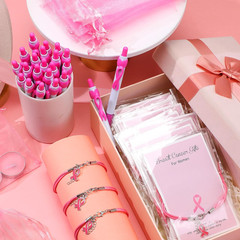 72 Pcs Breast Cancer Gifts Bulk Breast Cancer Awareness Pens Items Pink Survivor