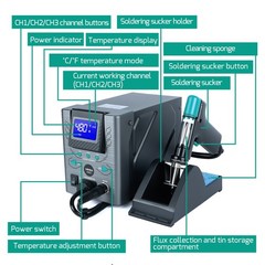 YIHUA 948D-I Desoldering Station 110W Vacuum Pump Digital Soldering Station