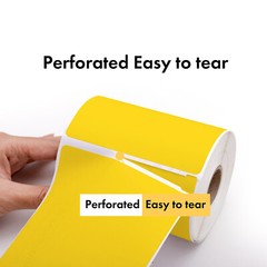 ZEBRA 4×6 COLOR COMBO Labels 1″ Core 5 Rolls:2 YELLOW 1 ea BLUE RED ORANGE