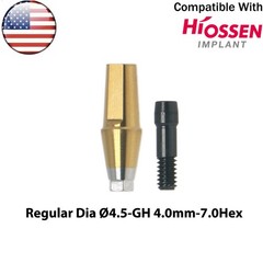 US Dental Straight Transfer Abutment Regular Ø4.5/5.0/6.0mm Fits Osstem Hiossen