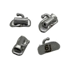 10 Sets Dental Orthodontic Buccal Tube Roth 022 1st Molar Tube Laser Marked Mesh