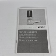 KABA Simplex LR101126D41 Mechanical Keyless Push Button Entry NEW Open Box