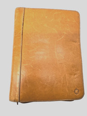 Franklin Covey Planner Tan Leather Zip Planner Heritage Travelware 756643 Zipper