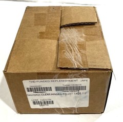 Clear Hinged Pallet Tags 7.5″ (2 Boxes of 100) THD9010936415 780000001