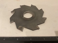 Refurbished 4″ X .240″ X 1″ Carbide Tipped Straight Side Cutter, 8 Tooth
