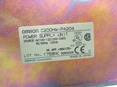 OMRON SYSMAC C200 POWER SUPPLY MODULE, 2PCS C200HW-PA204