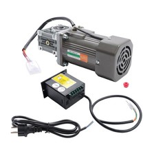 Worm Gear Motor with Speed Controller 120W 110V 80K 18RPM CW/CCW 14mm Shaft