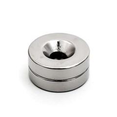 N35 Countersunk Ring Round Disc Strong Magnet Rare Earth Neodymium with 5mm Hole
