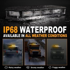 16.5 Inch Roof Top Beacon Emergency Strobe Light 56 LED Magnetic Warning Caution