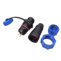 US Stock 2 Pins Waterproof IP68 Aviation Cable Circular Connector Panel Mount