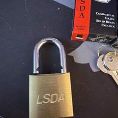 Lot of 2 LSDA Commercial Grade Sold Brass Paired Padlocks KA801 BP400 Brand NEW
